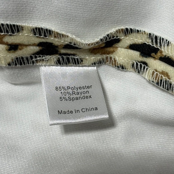 Tuckernuck Ashford Leopard Pants Size S NWT Stretch Cropped Slim Fit Chic - Picture 7 of 9